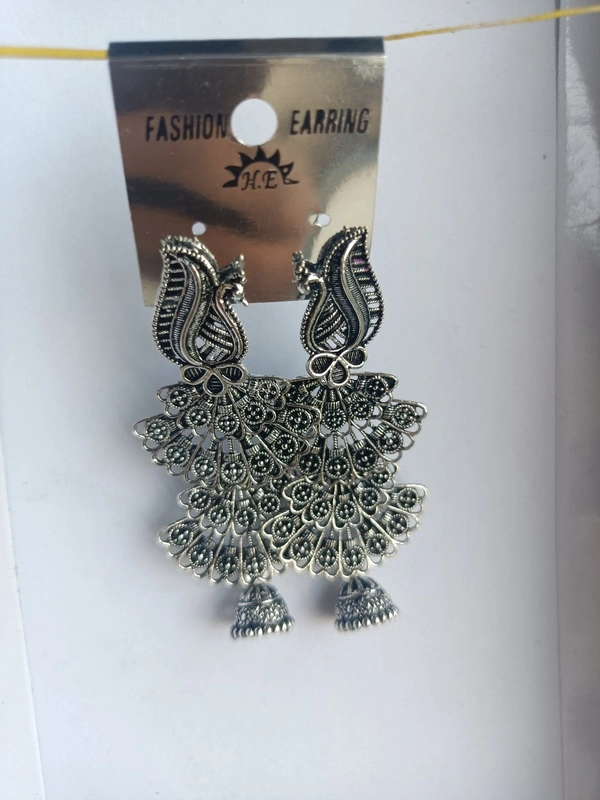 128 Oxidise Jhumka 