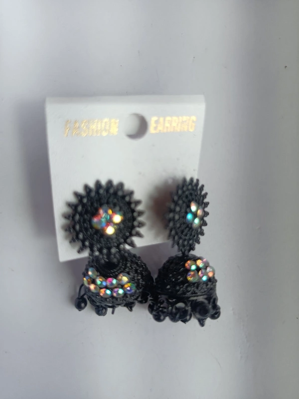 141 Black Jhumka