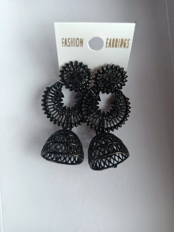 151 Black Jhumka