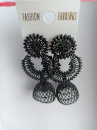151 Black Jhumka