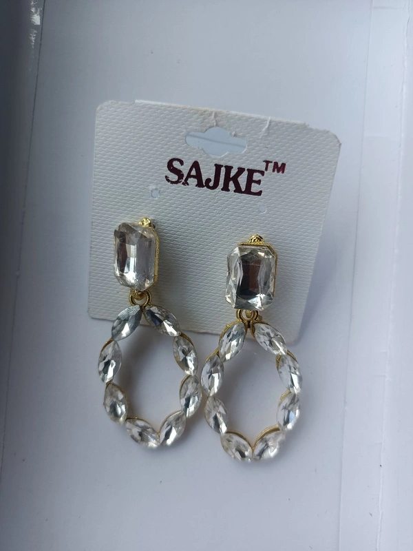 403 Korean Stone Ear Ring