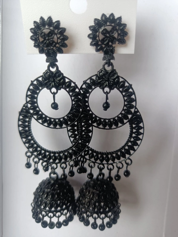 438 Big Black Jhumka