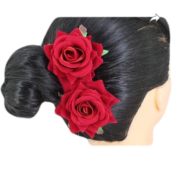4072 Red Rose Heir Clip.