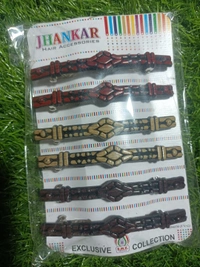 4037 Hair Clips  - Maroon