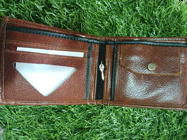 Brown  Leather Brown Wallet 