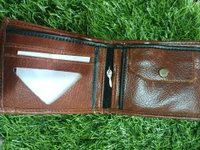Brown  Leather Brown Wallet 