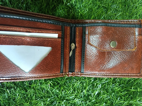 Brown  Leather Brown Wallet 