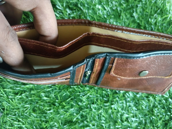 Brown  Leather Brown Wallet 