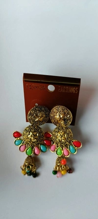 340 Golden Fancy Jhumka.