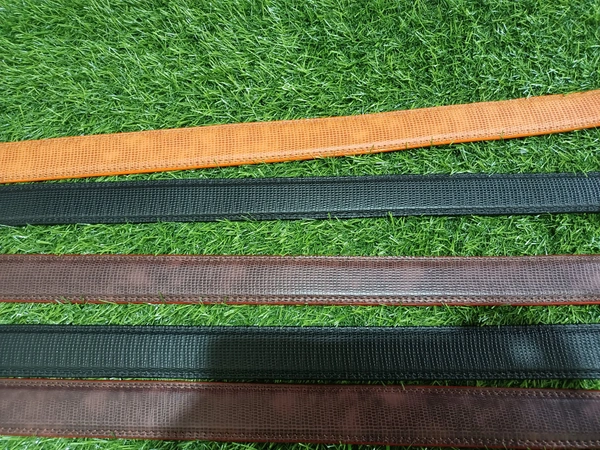Leather Belt - Bright Red