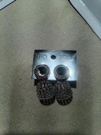 354 Jhumka  - White