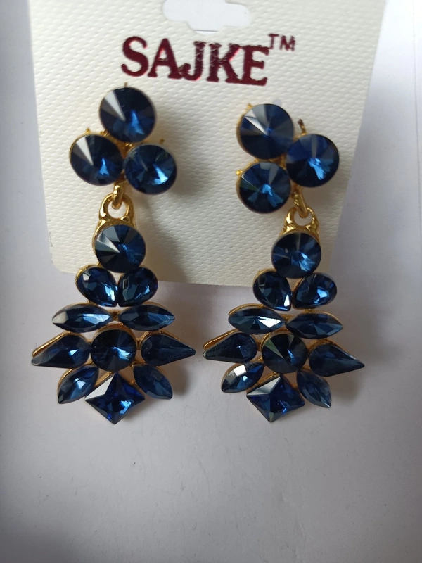467 Korean Stone Ear Ring