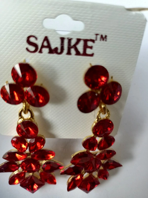 469 Korean Stone Ear Ring