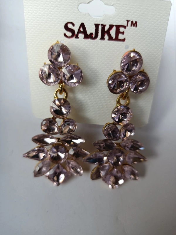 470 Korean Stone Ear Ring
