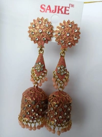 476 Korean Stone Ear Ring
