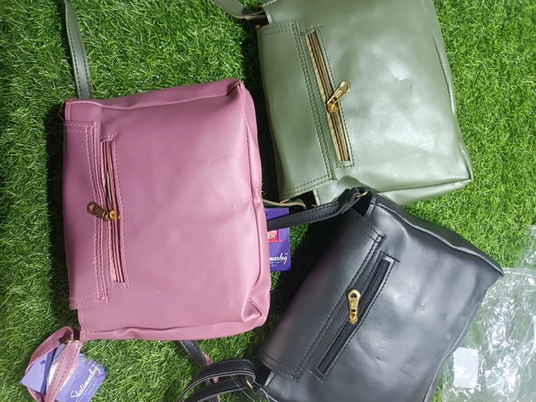 5051 Leather Sied Bag - Neptune