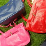 5052  Leather Sied Bag - Red