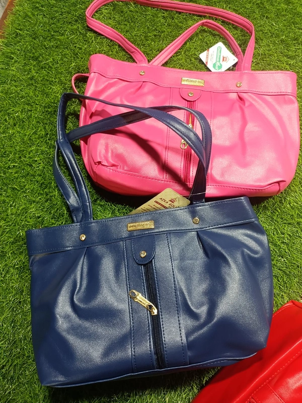 5052  Leather Sied Bag - Tickle Me Pink