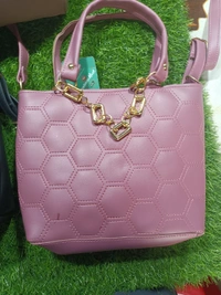 5053  Leather Sied Bag - Black