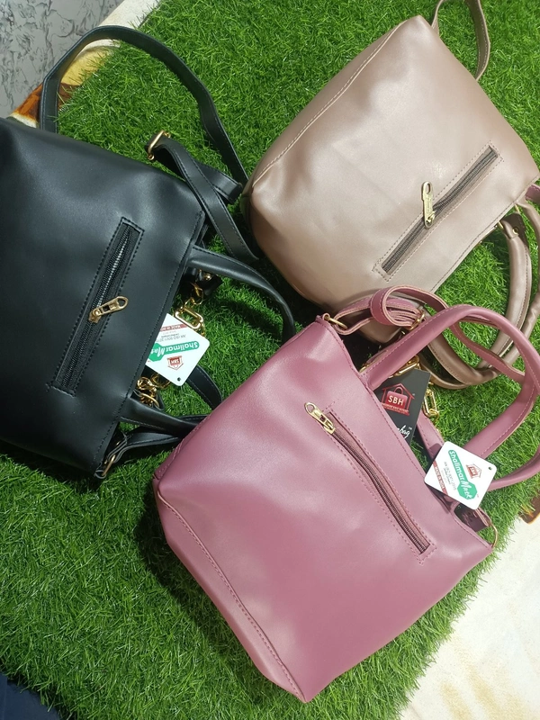 5053  Leather Sied Bag - Tan