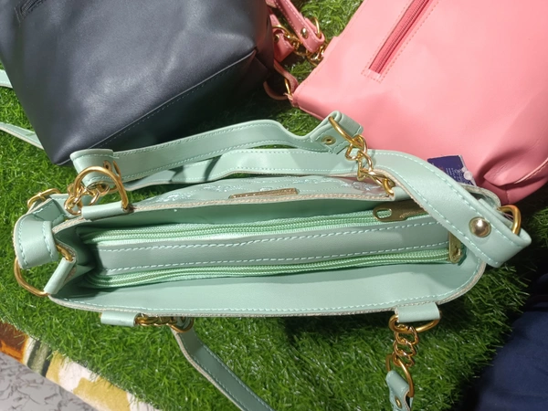 5054 Leather Sied Bag - Black