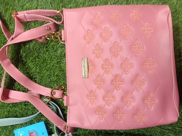 5054 Leather Sied Bag - Peach Schnapps