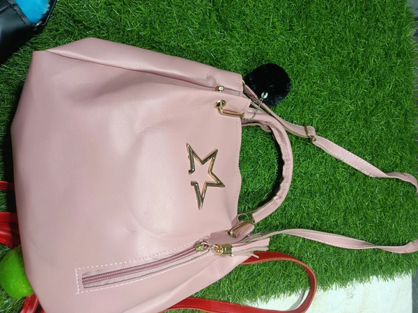 5055 Leather Sied Bag - Black