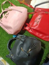 5055 Leather Sied Bag - Black