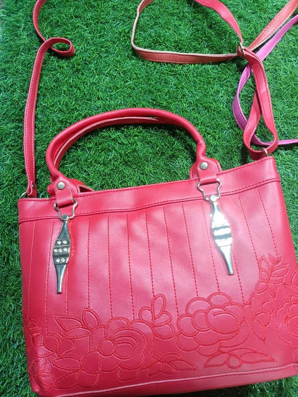 5056 Leather Sied Bag - Red