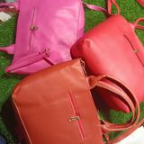 5056 Leather Sied Bag - Red