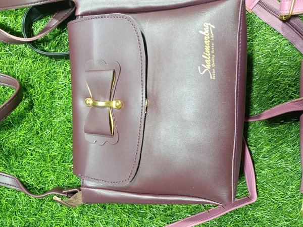 5057 Leather Sied Bag - Your Pink