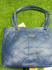 5058 Leather Sied Bag - Blue