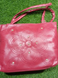 5061 Leather Sied Bag - Red