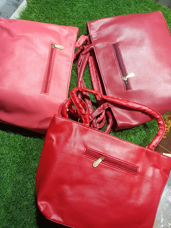 5061 Leather Sied Bag - Red
