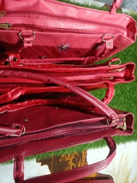 5061 Leather Sied Bag - Red