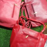 5061 Leather Sied Bag - Pink