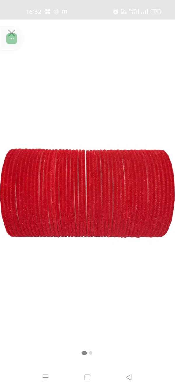 8054 Red Velvet Bangles. - 2.2