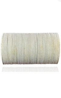 8059 White Velvet Bangles. - 2.6