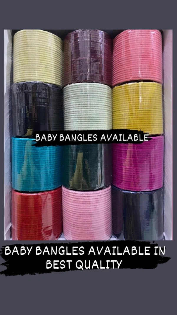 8086 Baby Bangles. - Black, 12