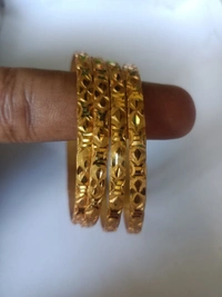 8101 Golden Bangles ( 4 Pices 1 Sets) - 2.6