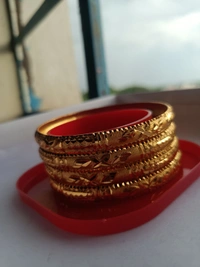 8103 Golden Bangles (4 Pices) - 2.2