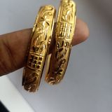 8104 Golden Bangles (4 Pices) - 2.6
