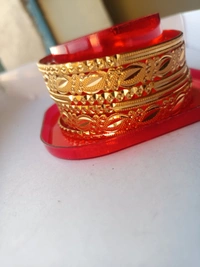 8107 Golden Bangles Set - 2.4