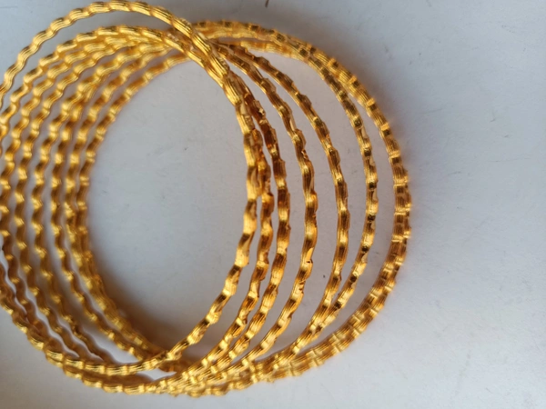 8108 Golden Bangles Sets (8 Pices) - 2.8