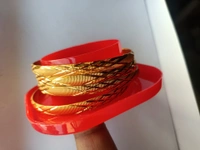 8109 Golden Bangles Sets (4Pices) - 2.4