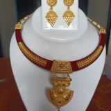 703 Golden Pola Jewellery Set