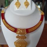 705 Golden Pola Jewellery Set
