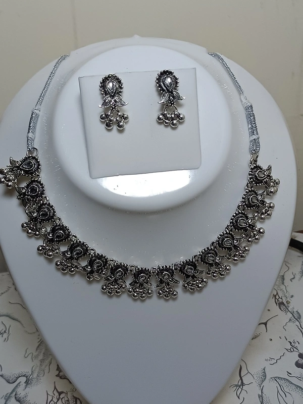755 Oxidised Jewellery Set 