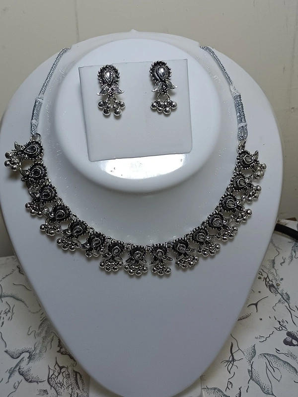 755 Oxidised Jewellery Set 