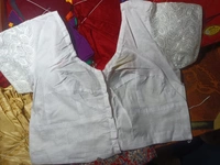 12006 Chikon WhiteCotton Blouse  - 34